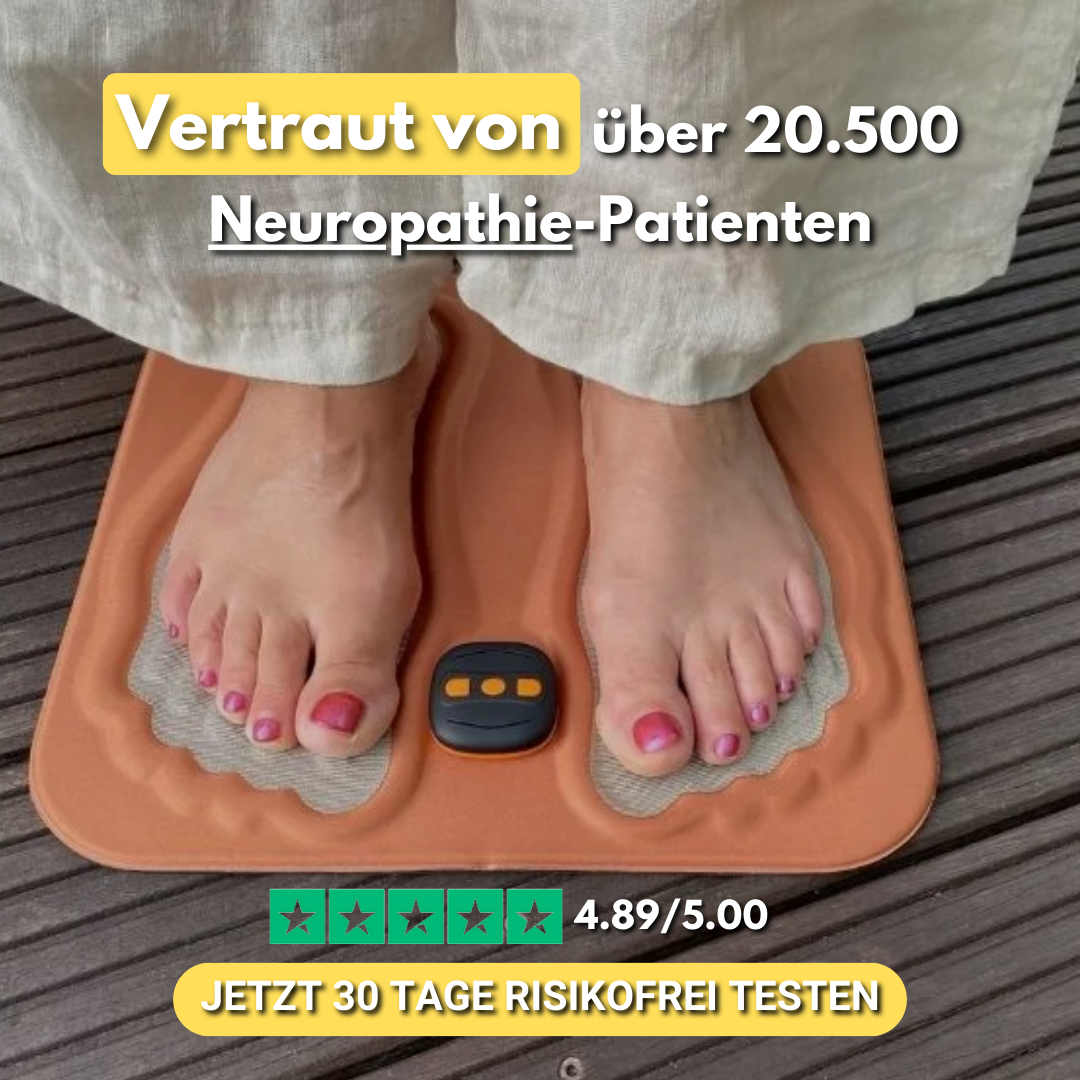 SohlenPuls - Regenerative EMS-Behandlung gegen Taubheit, Kribbeln und Nervenschmerzen Fernbedienung Gratis dazu