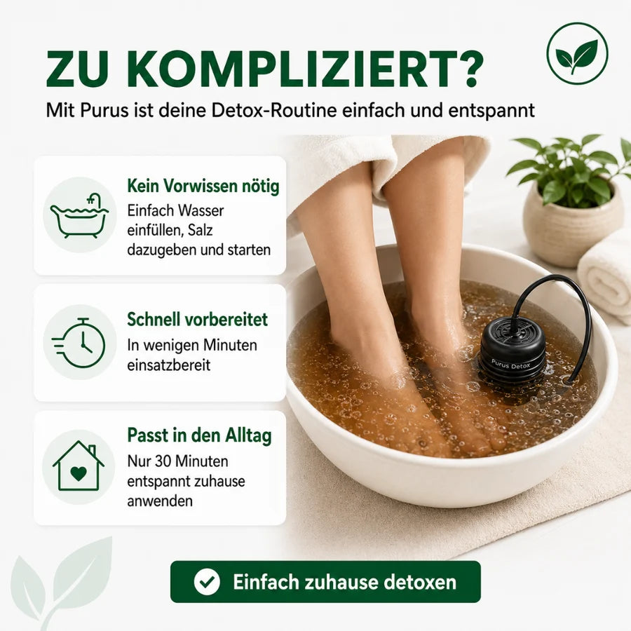 Purus Detox Fußbad – Sanfte Entgiftung